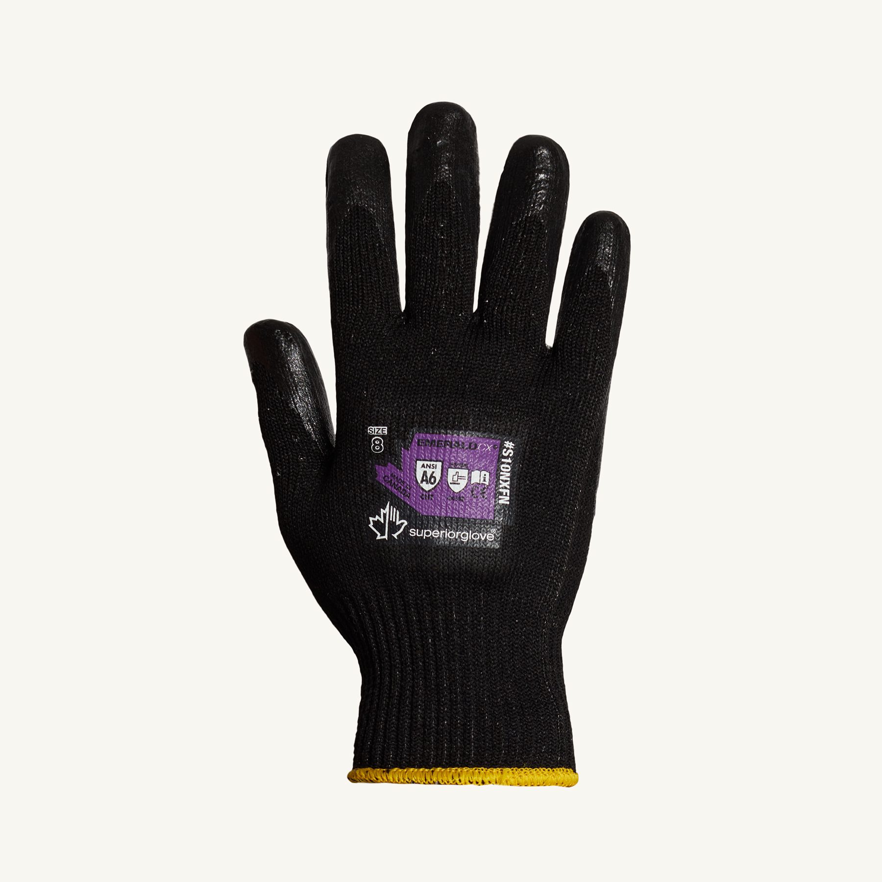 #S10NXFN Superior Glove® Emerald CX® 10-Gauge Cut-Resistant Work Glove with Foam Nitrile Palms